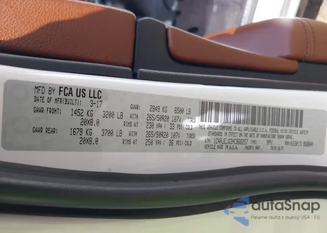 2017 Jeep Grand Cherokee Summit 4X2 from USA, damaged, VIN 1C4RJEJG3HC868257